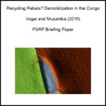 Recycling Rebels? Demobilization in the Congo
