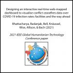 Designing an interactive real-time web-mapped dashboard to visualise conflict ceasefires data over COVID-19 infection rates: facilities and the way ahead